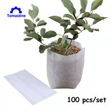 100pcs 80*100mm DIY Nursery Bag Set  Biodegradable Non-woven Seedling Pots Eco-friendly Planting Bags Plant Grow Bags for Garden 2024 - buy cheap