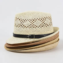 Соломенная шляпа женская, летняя, пряжка для ремня в западном стиле 2024 - купить недорого