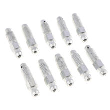 10 Pieces M8*1.25 Car Front Rear Brake Caliper Bleeder Screws Silver 32mm 2024 - buy cheap