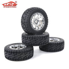 Pneu todo-terreno e roda com 4 peças/conjunto, para 1/5 losi 5ivi t rovan lt kingmotorx2 para corrida, caminhão, brinquedos, peças de carro 2024 - compre barato