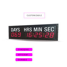 big size 1,8inch height character day,hours,minutes and seconds  led countdown timer  with white sticker(HIT9-1.8R),wall clock 2024 - buy cheap