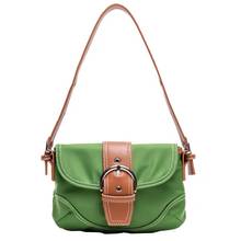 2019 autumn and winter new Oxford shoulder bag avocado green handbag fashion design small square bag 2024 - buy cheap