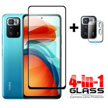 4-in-1 Glass on Redmi Note 10 Pro 5G Full Cover Tempered Glass For Xiaomi Redmi Note 10 Pro 5G HD Screen Protector Camera Glass 2024 - buy cheap