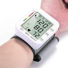 Monitor automático de pressão arterial do pulso, digital, tonômetro, medidor de pressão médico embutido, pulso, batimentos cardíacos 2024 - compre barato