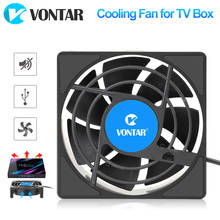 VONTAR C1 Cooling Fan for Android TV Box Smart Set Top Box Wireless Silent Quiet Cooler DC 5V USB Power 80mm Radiator Mini Fan 2024 - купить недорого