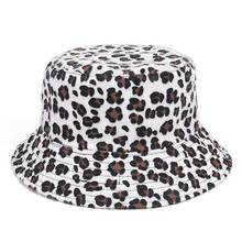 WZCX Leopard Flat Top Spring Autumn Foldable Fisherman's Hat Fashion New Korean Version Girl Basin Cap Women Hat 2024 - buy cheap