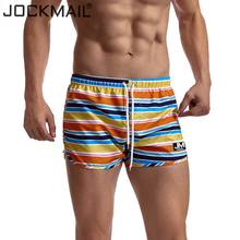 JOCKMAIL Mens Swimwear Swim Shorts Trunks Beach Board Shorts Swimming Pants Swimsuits Mens Running Sports Surffing shorts 2024 - buy cheap