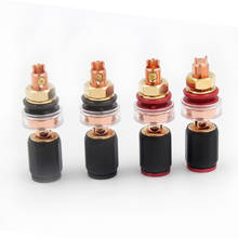 Gaofei RED07 Red Copper Plated Speaker Terminal Binding Post Socket 4pc 2024 - buy cheap