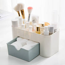 Organizador de plástico para maquiagem, caixa multifuncional para armazenamento de cosméticos, gavetas, material de papelaria, 1 peça 2024 - compre barato