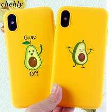 Cartoon Phone Case for IPhone 6s 7 8 11 Plus Pro X XS MAX XR Funny Avocado Cases Soft Silicone Fitted TPU Back Cover Accessories 2024 - buy cheap