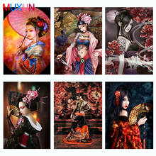 Full Square / Round Drill 5D Diy Diamond Painting Japanese Geisha 3D Diamond Embroidery Cross Stitch Mosaic Art Home Decor Lx640 2024 - buy cheap