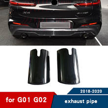 Наконечник для BMW X3 G01 X4 G02 глушитель для выхлопной трубы модифицированный нержавеющая сталь хвост рот аксессуары для глушителя 2019 2020 2024 - купить недорого