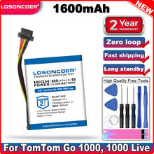 LOSONCOER 1600mAh AHL03711018, VF1C Battery For TomTom Go 1000, 1000 Live, 1005, 2405M, 2405T, Go Live 2050, 2050 World 2024 - buy cheap