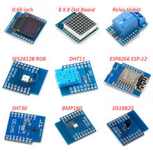 Esp8266 D1 Mini Pro Wifi Development Board Nodeu Ws2812 Rgb Dht11 Dht22 Am2302 Relay Ds18b20 Bmp180 Motor For Wemos Diy Kit 2024 - buy cheap