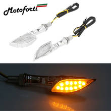 Motoforti Universal Motorcycle Motorbike LED Turn Signals Light Amber Flasher Rear Indicator Blinkers Lights Tail Light 2024 - buy cheap