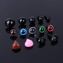 Pink/Black/Brown/Colorful Triangle Nose Round Safety Eyes with Washers for Bear Puppet Dolls Toys Accessories 2024 - buy cheap