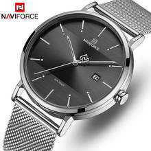 Men Watch Top Brand NAVIFORCE Stainless Steel Mesh Quartz Men’s Watches Waterproof Date Business Wristwatch Relogio Masculino 2024 - buy cheap