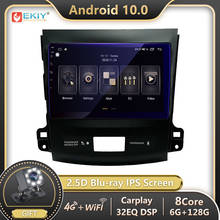EKIY 6G 128G Blu-ray IPS DSP Android 10 Autoradio For Mitsubishi Outlander xl 2 2005-2011 Car Radio GPS Navi Stereo Auto Carplay 2024 - buy cheap