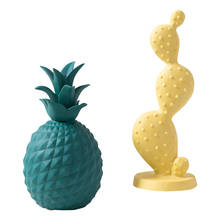 Nordic Modern Colorful Pineapple Figurines Home Decoration Accessories Ceramic Cactus Miniature Model Room Office Crafts 2024 - buy cheap