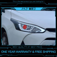 AKD tuning cars Headlight For Toyota Yaris L 2016-2018 Headlights LED DRL Running lights Bi-Xenon Beam Fog lights angel eyes 2024 - buy cheap