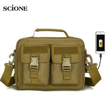 USB Molle Military Bag Tactical Messenger Bags Fanny Belt Camping Outdoor Hunting Army Assualt Tactique Sling Bag Pack XA675WA 2024 - buy cheap