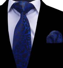 Conjunto de pañuelo y corbata de seda de 8cm para hombre, corbata cuadrada de bolsillo sólida Floral roja, corbatas para fiesta de boda y negocios, nuevo diseño 2024 - compra barato
