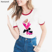 Camiseta feminina love coração esmalte, estampa aquarela harajuku 2021 2024 - compre barato
