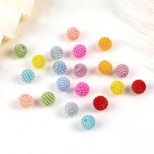 50Pcs/Lot 10mm Acrylic Bayberry Beads Round Loose Spacer Charms Beads For Jewelry Making DIY Accessories 2024 - buy cheap