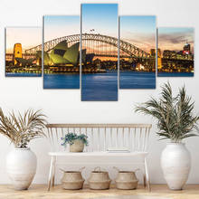 Wall Posters And Prints 5 Piece Sydney Opera House Wall Art Canvas Paintings Art Wall Picture Home Décor frame 2024 - buy cheap