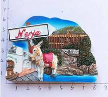 Imán de nevera de recuerdo turístico de Nerja, regalo de compañero de colección creativa de España 2024 - compra barato