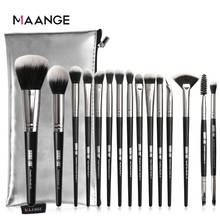 MAANGE 15Pcs Makeup Brushes Set Cosmetic Powder Eye Shadow Foundation Blush Blending Beauty Tool Make Up Brush 2024 - buy cheap