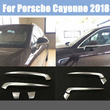 Capa de espelho retrovisor para porsche cayenne 2018, cobertura com acabamento, acessórios de estilo de carro, protetor de retrovisor 2024 - compre barato