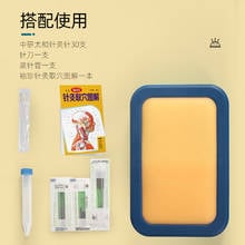 Saco de agulhas manual diy, artesanal, de acupuntura, agulha de modelo, medicina chinesa, para prática de acupuntura, com agulhas 2024 - compre barato