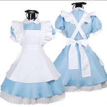 Top Sell Alice In Wonderland Cosplay Costume Lolita Dress Maid Apron  Fantasia Carnival Halloween Costumes for Women 2024 - buy cheap