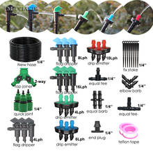 Muciakie sistema de irrigação de 50m, sistema de gotejamento, emissor de bandeira, kits de jardinagem, plantas, ferramentas de micro gotejamento conjunto de 2024 - compre barato