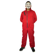 Salvador Dali Movie The House of Paper La Casa De Papel Cosplay Costume V for Vendetta Anonymous Guy Fawkes Fancy Adult Costume 2024 - buy cheap