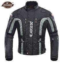 DUHAN Black Motorcycle Jacket Man Protective Gear Motocross Jacket + Pants Moto Set Riding Racing Suit Motorbike Biker Jacket 2024 - buy cheap