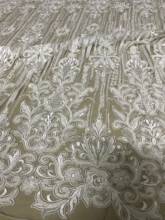 beautiful JIANXI.C-105109 embroidered tulle lace fabric for bridal dress luxury french lace with heavy beads 2024 - buy cheap