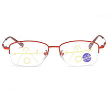Feminino ultraleve liga de titânio inteligente progressivo multifocal óculos de leitura ver perto e longe + 1 1.5 2 2.5 3 3.5 4 2024 - compre barato