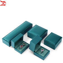 1 Piece Emerald Green Pu Leather Jewelry  Box Ring  Earring Necklace Bracelet Pendant  Gift Packaging Box Jewelry Organizer 2024 - buy cheap