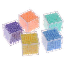 3D магический лабиринт, прозрачный шестигранный кубик-головоломка, скоростной куб, подвижный шар, игра, кубики, лабиринт, игрушки для детей, р... 2024 - купить недорого