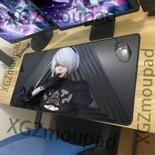 XGZ Customized Large Mouse Pad Black Lock Edge Cute Girl 3D Style Anime NieR: Automata Computer Table Mat Rubber Non-slip Xxl 2024 - buy cheap