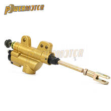 Motor da motocicleta motorbieke universal cilindro dourado pé cilindro mestre traseiro bomba hidráulica freio de pé atv pit bicicleta sujeira 2024 - compre barato