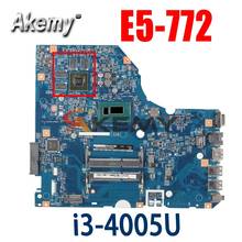 Akemy Laptop motherboard For ACER Aspire E5-772 i3-4005U Mainboard 14276-1M SR1EK N16V-GM-B1 DDR3 2024 - buy cheap