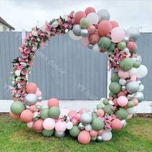 DIY NEW YEAR Balloons Garland ARCH Kit Retro Green Baby Shower Ballon Arch Chrome Sliver Globlos Birthday Wedding Party Decor 2024 - buy cheap