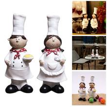 1 Pair of Creative Boy Girl Chef Decoration Home Decoration Resin Crafts Wine Cabinet Window Restaurant Bakery Decoration 2024 - buy cheap