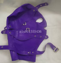 Free Shipping!!!sexy Lingerie Design Sexy Products Handmade Latex Hoods with Eyes Cover Mouth Cover(no Gags) 2024 - buy cheap