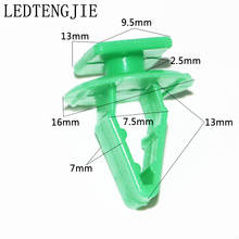 LEDTENGJIE 100Pcs Auto Fasteners Trim Board Car Deflector Water Collecting Plate Plastic Fixed Clips For Honda 2024 - buy cheap