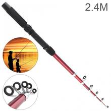 2.4m Portable Glassfiber Telescopic Fishing Rod Sea Pole Travel Sea Rock Rods 2024 - buy cheap