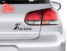 For 2 x PERSONALISED CAR NAME VAN QUAD BIKE WINDOW STICKERS DECALS Car Styling 2024 - buy cheap